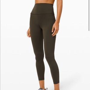 Lululemon Align leggings CROP DARK OLIVE